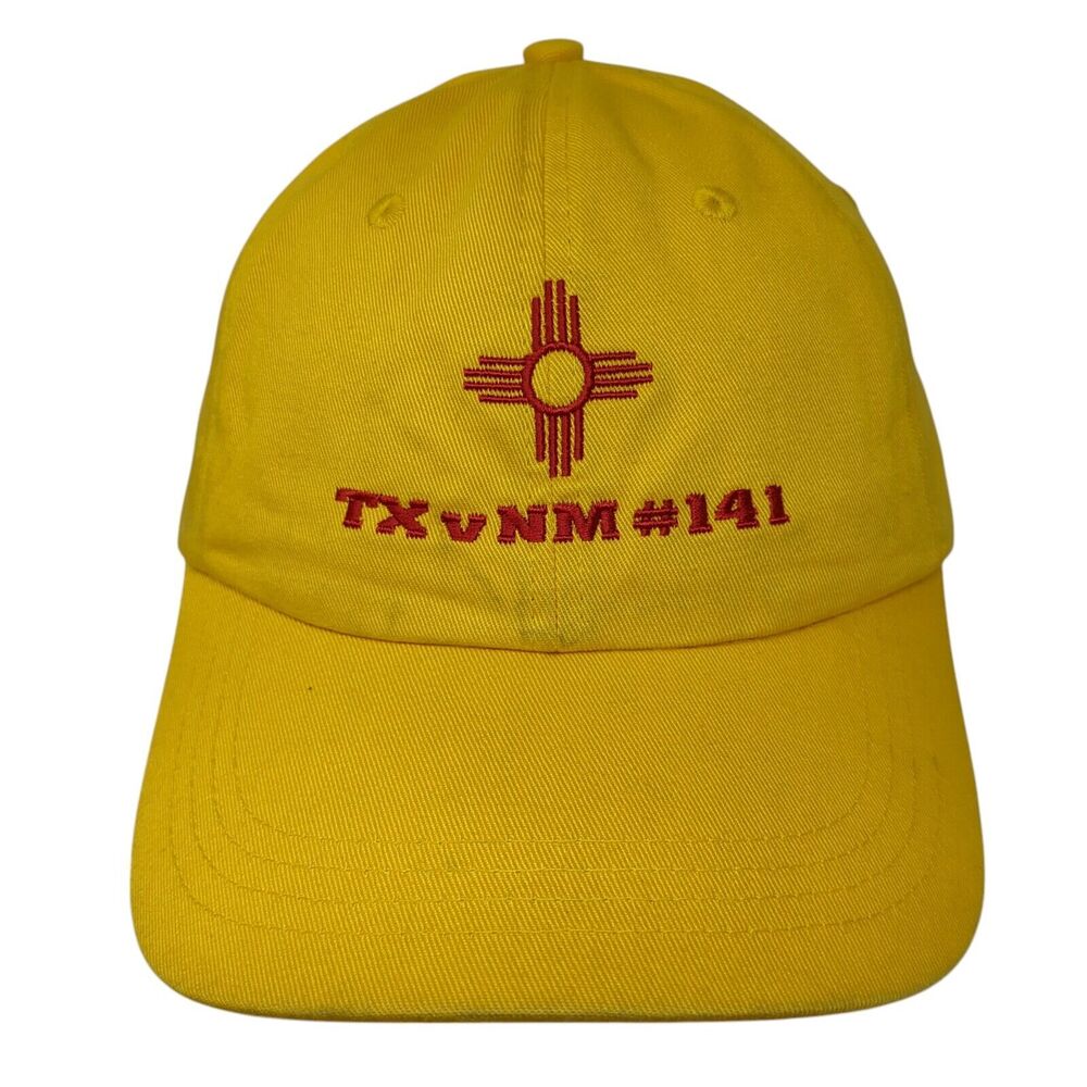 TXvNM #141 Strapback Hat Yellow One Size Legend Fit Embroidered Elevate Cotton